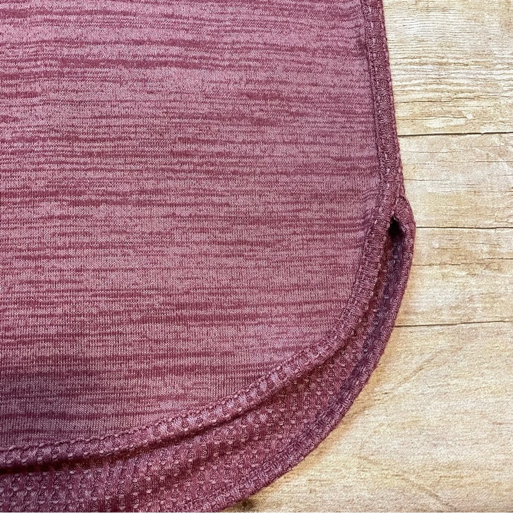 Cupio Burgundy Sweater Cap Sleeve Blouse | M - Picture 3 of 7